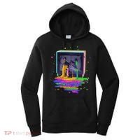 Retro TV Television Pixel Splatter Women's Hoodie thumb 0