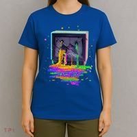 Retro TV Television Pixel Splatter T-Shirt thumb 4