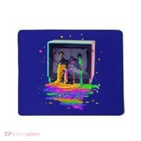 Retro TV Television Pixel Splatter Mousepad thumb 0