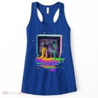 Retro TV Television Pixel Splatter Women's Tank Top thumb 0