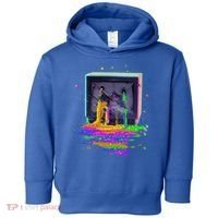 Retro TV Television Pixel Splatter Toddler Hoodie thumb 0