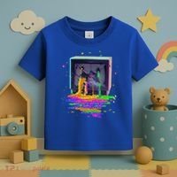 Retro TV Television Pixel Splatter Toddler T-Shirt thumb 3