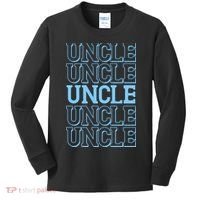 Retro Uncle Pattern Kids Long Sleeve Shirt thumb 0
