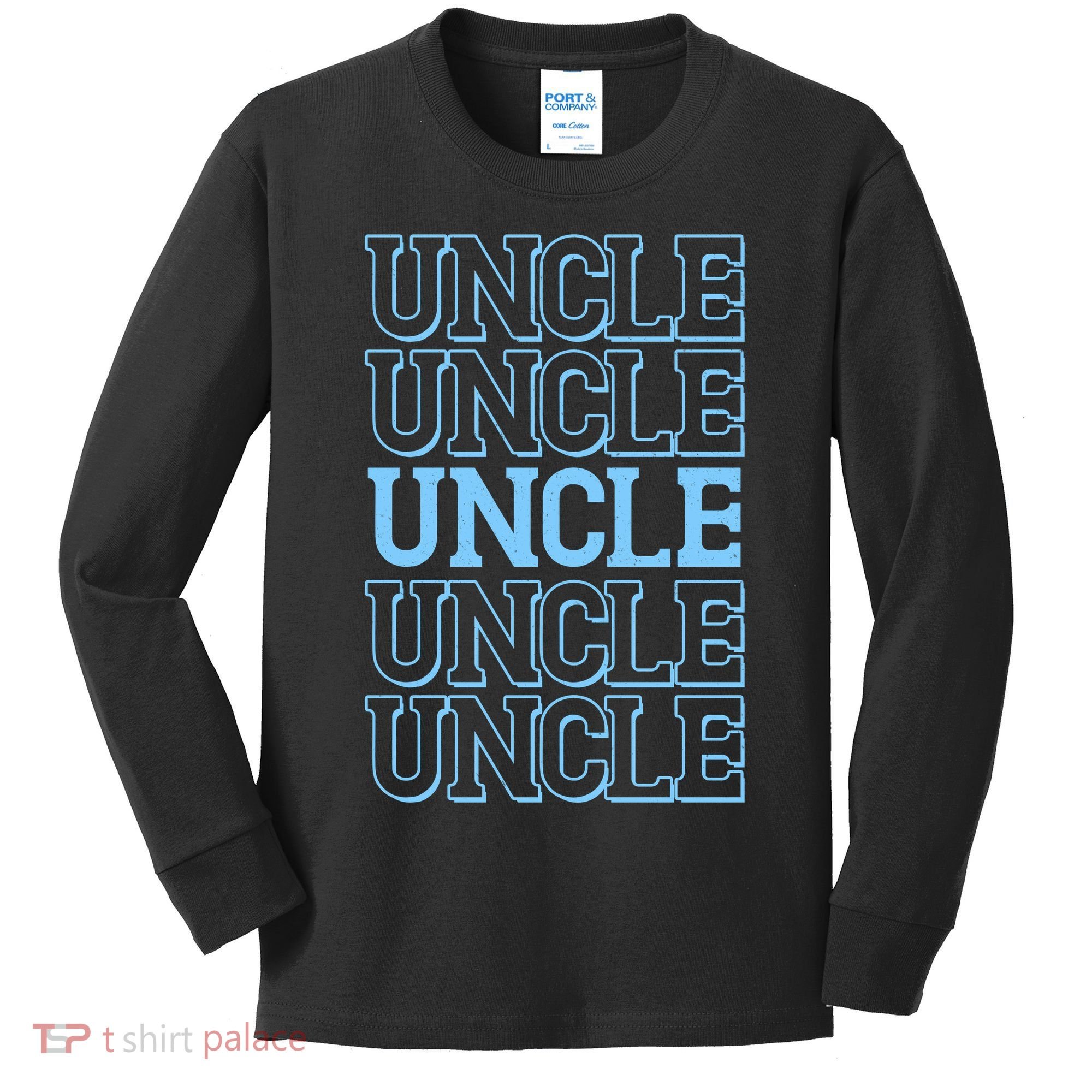 Retro Uncle Pattern Kids Long Sleeve Shirt