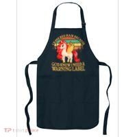 Retro Unicorn I Have Red Hair Warning Label Apron thumb 0