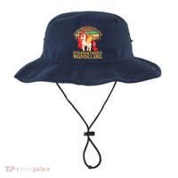 Retro Unicorn I Have Red Hair Warning Label Bucket Hat thumb 0