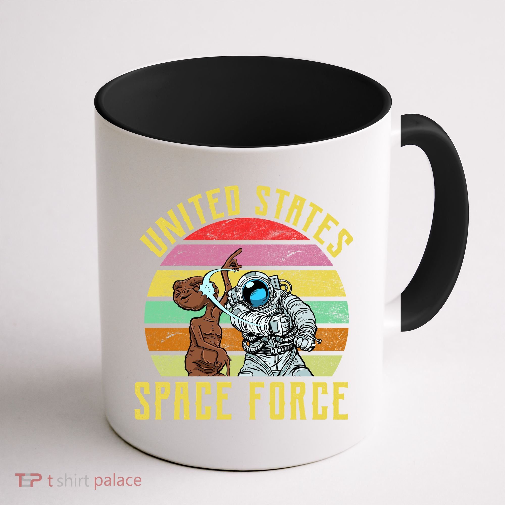 Retro United States Space Force Alien Coffee Mug