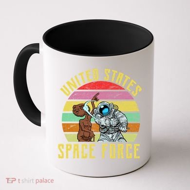 Retro United States Space Force Alien Coffee Mug
