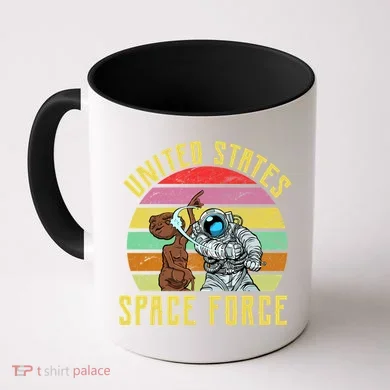 Retro United States Space Force Alien Coffee Mug