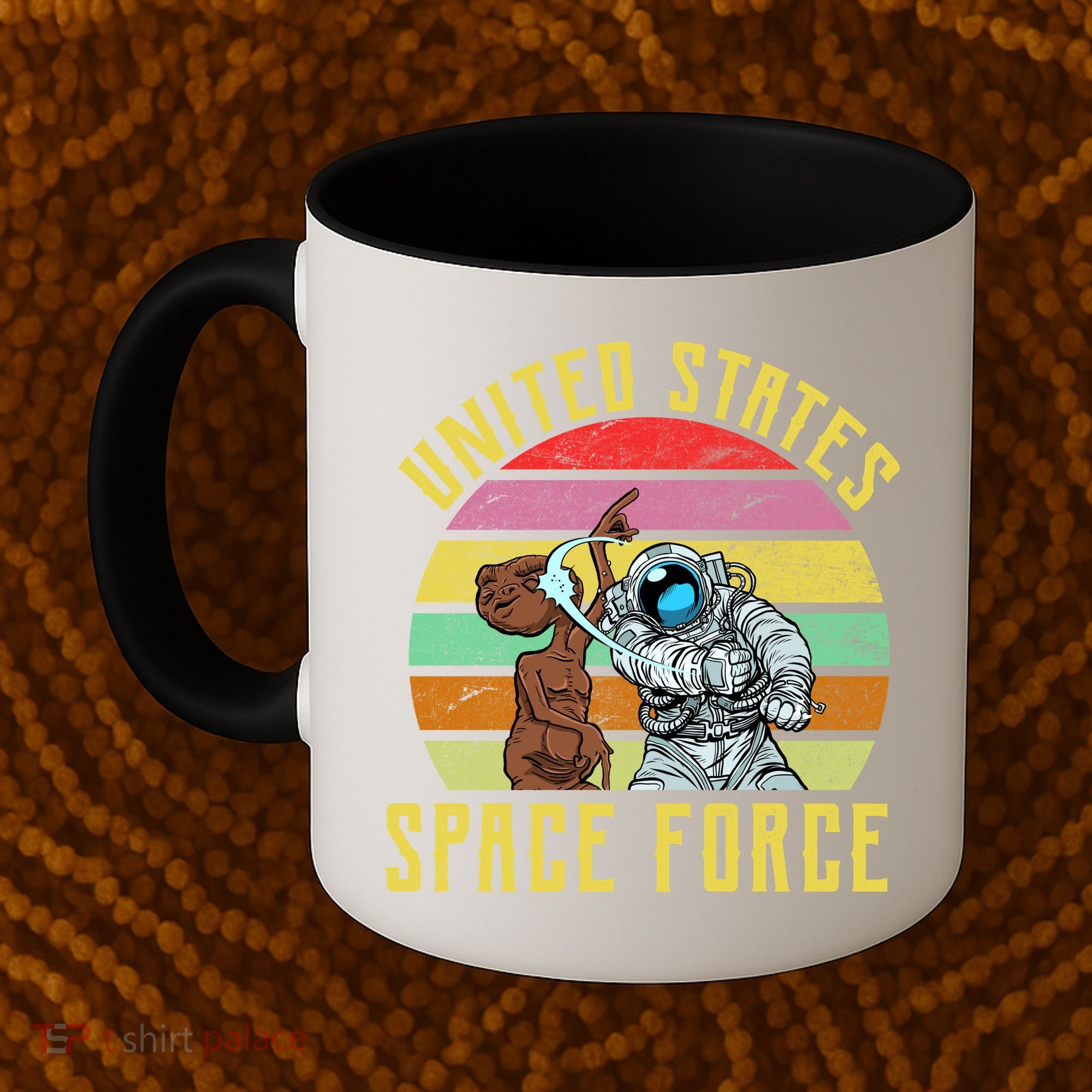 Retro United States Space Force Alien Coffee Mug