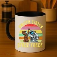 Retro United States Space Force Alien Coffee Mug thumb 4