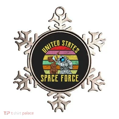 Retro United States Space Force Alien Ornament