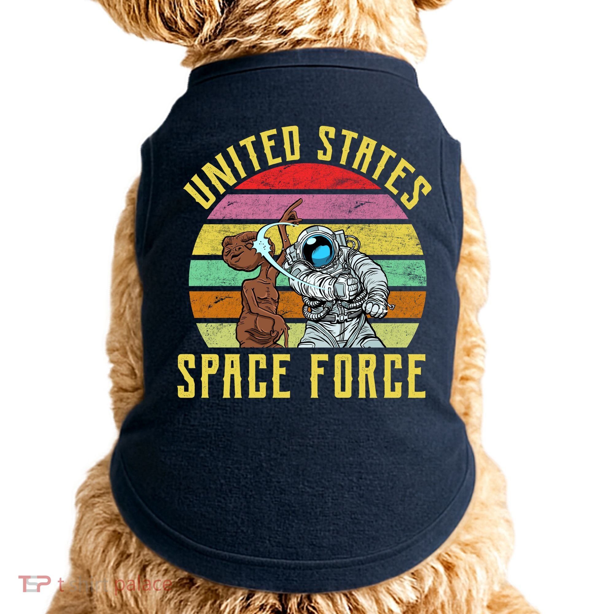 Retro United States Space Force Alien Doggie Tank