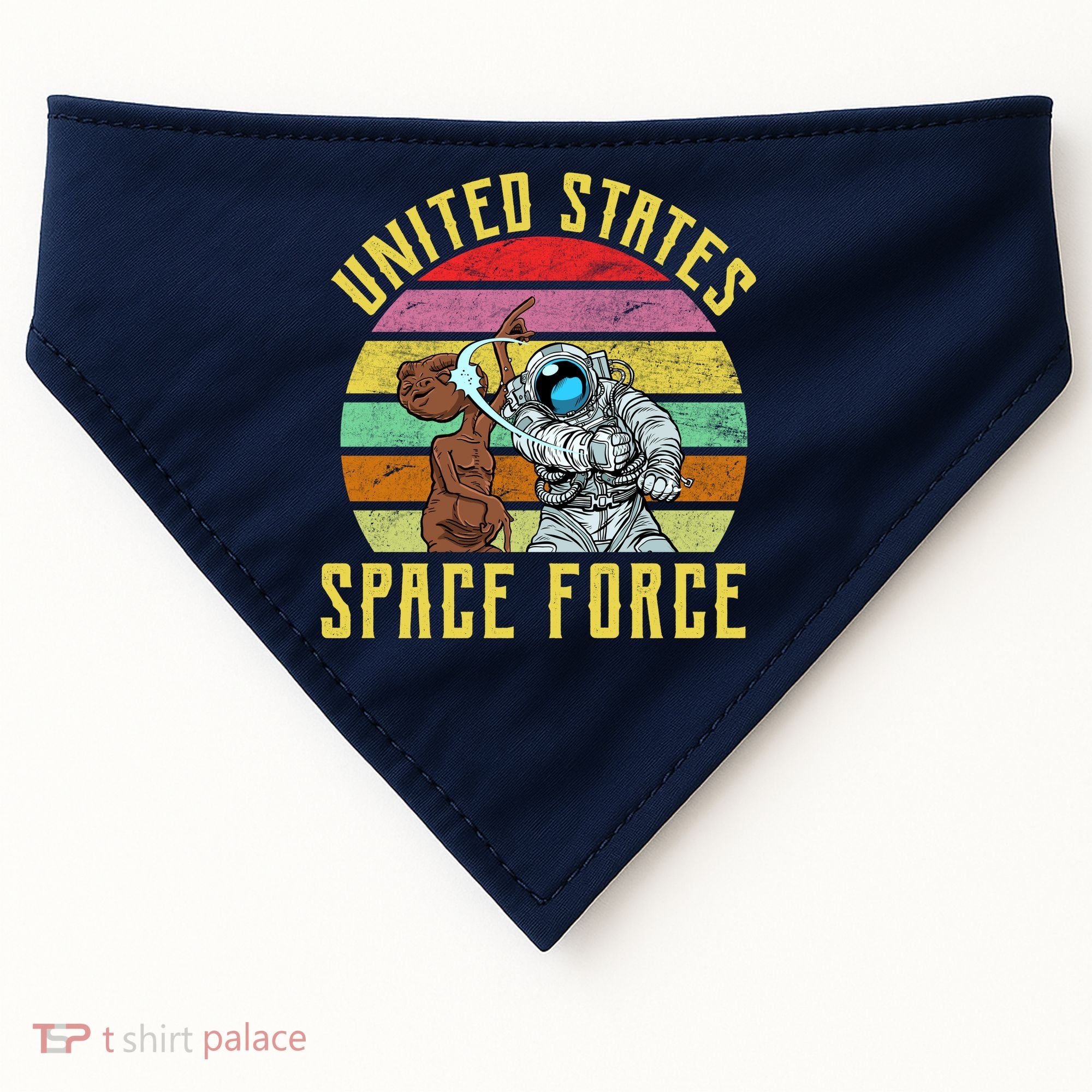 Retro United States Space Force Alien USA-Made Doggie Bandana