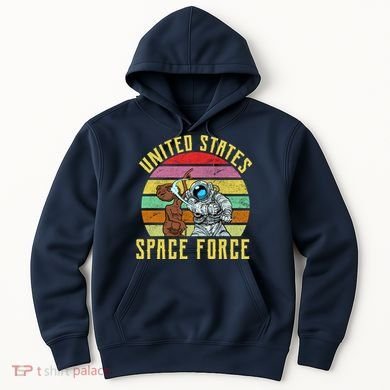 Retro United States Space Force Alien Hoodie