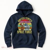 Retro United States Space Force Alien Hoodie thumb 0