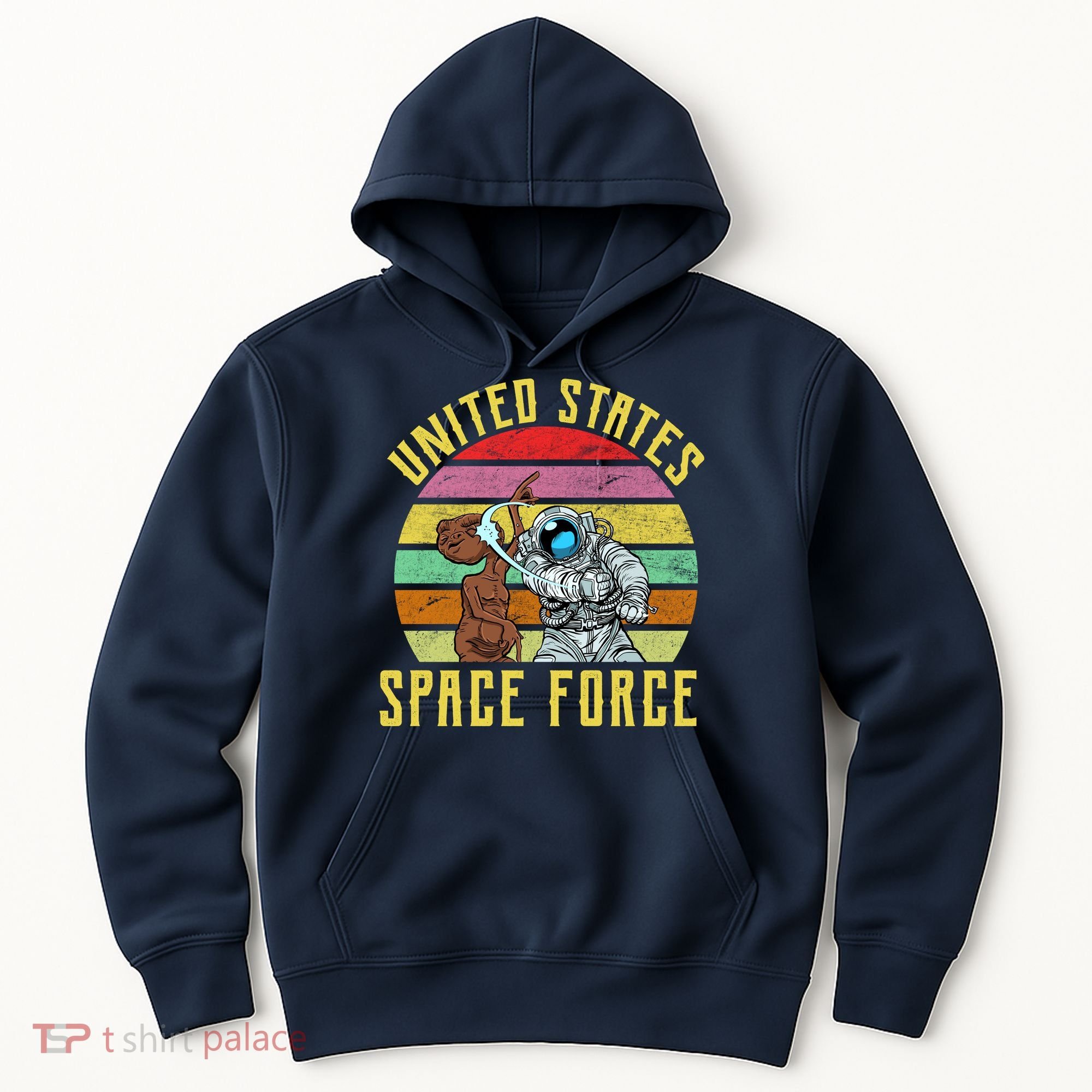 Retro United States Space Force Alien Hoodie