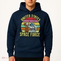 Retro United States Space Force Alien Hoodie thumb 2