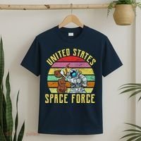 Retro United States Space Force Alien T-Shirt thumb 2