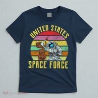 Retro United States Space Force Alien T-Shirt thumb 5