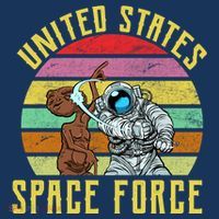 Retro United States Space Force Alien Pajama Set thumb 2