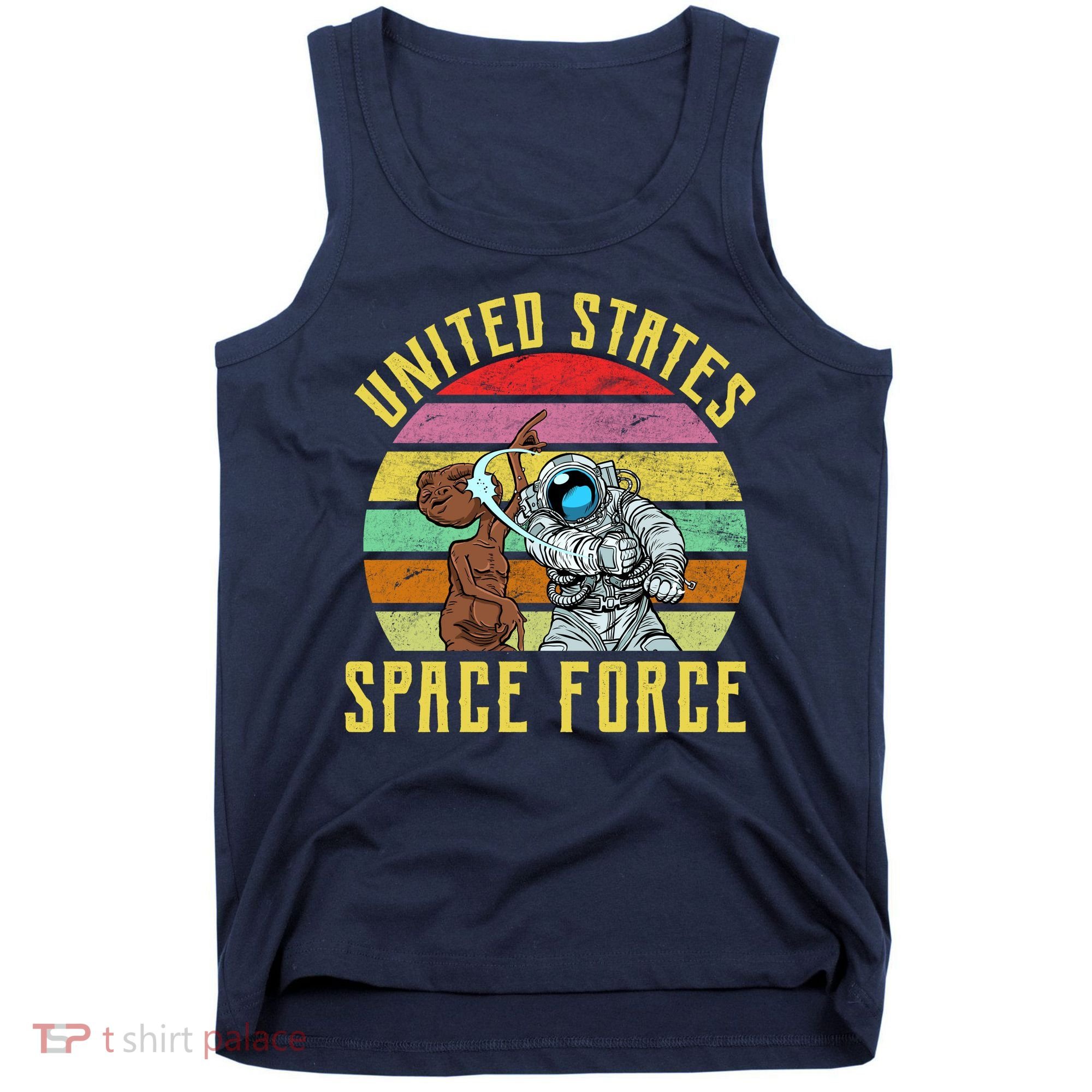 Retro United States Space Force Alien Tank Top