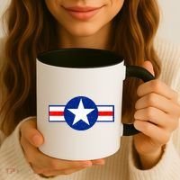 Retro US Army USA Star Logo Coffee Mug thumb 3
