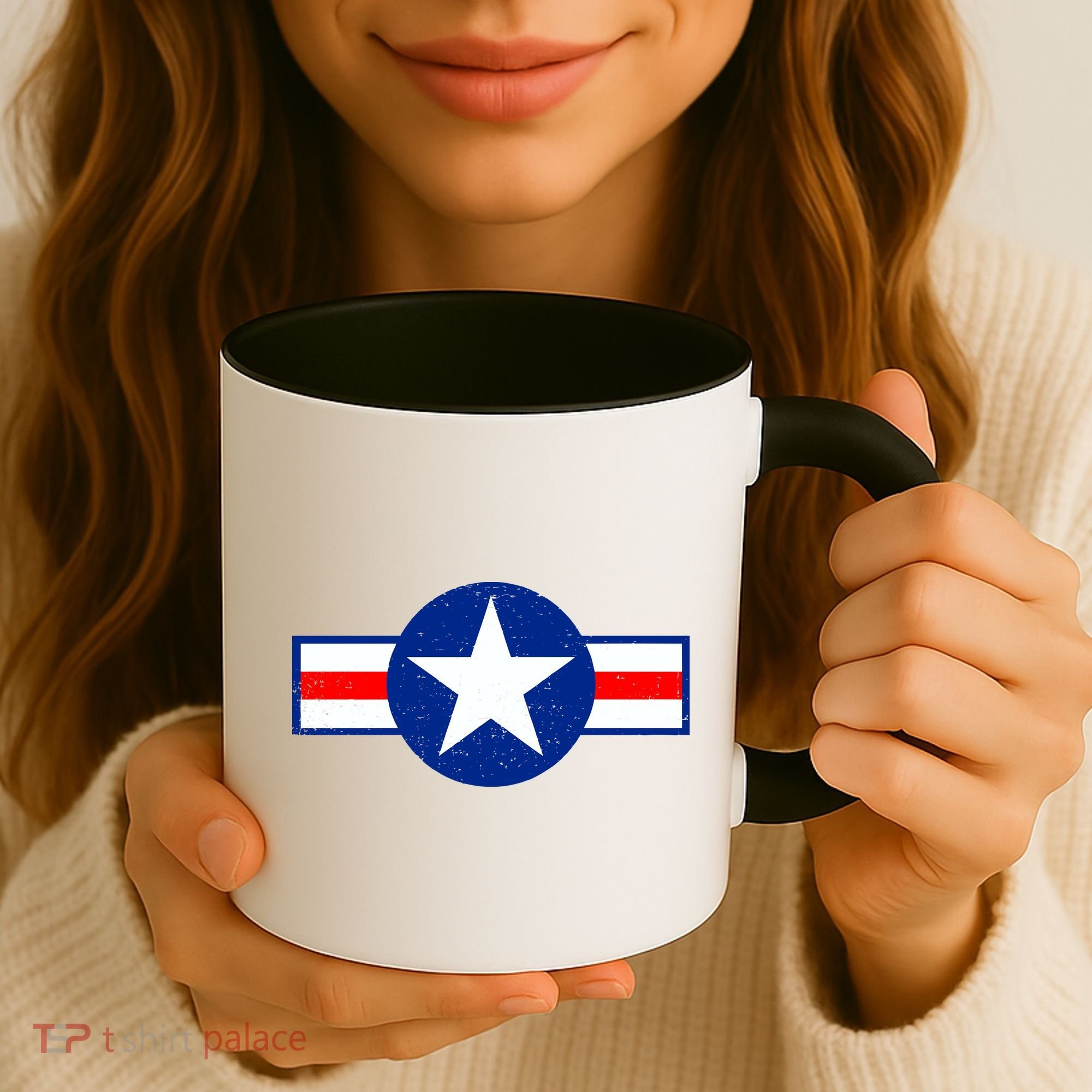 Retro US Army USA Star Logo Coffee Mug