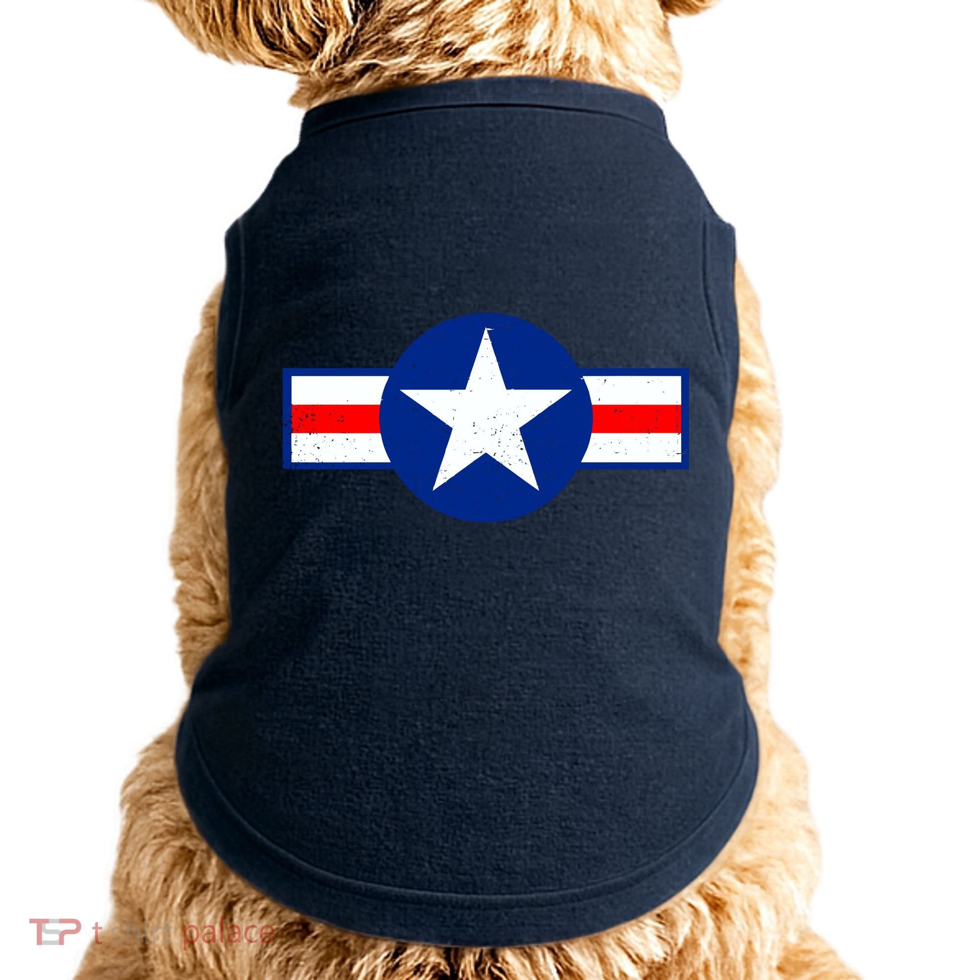 Retro US Army USA Star Logo Doggie Tank