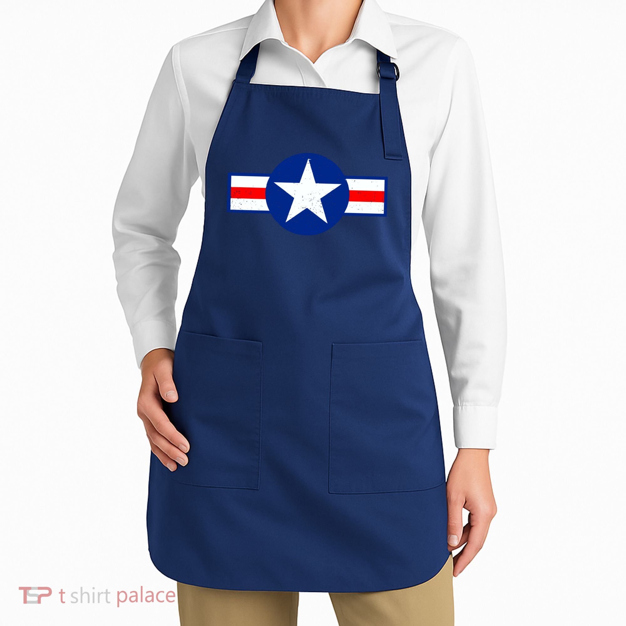 Retro US Army USA Star Logo Apron