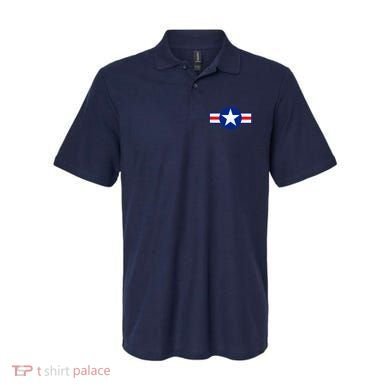 Retro US Army USA Star Logo Polo