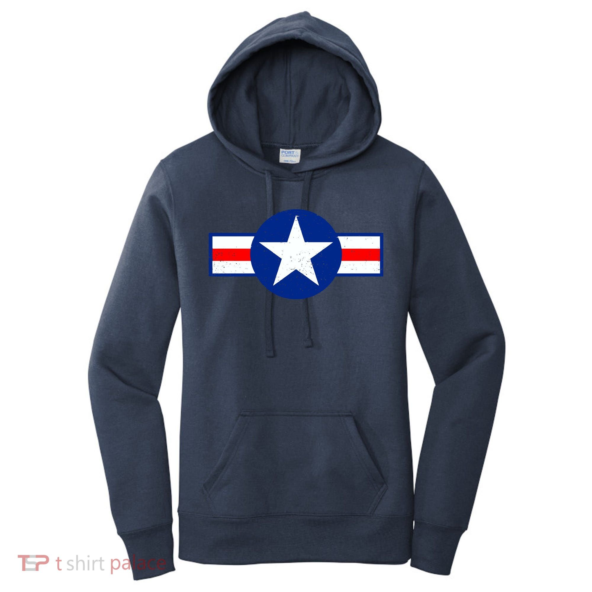 Retro US Army USA Star Logo Women's Hoodie