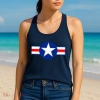 Retro US Army USA Star Logo Women's Tank Top thumb 2