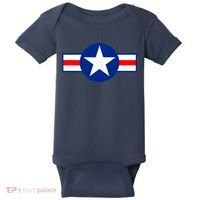 Retro US Army USA Star Logo Baby Bodysuit thumb 0