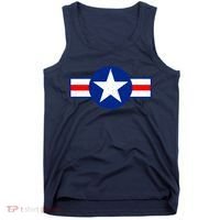 Retro US Army USA Star Logo Tank Top thumb 0