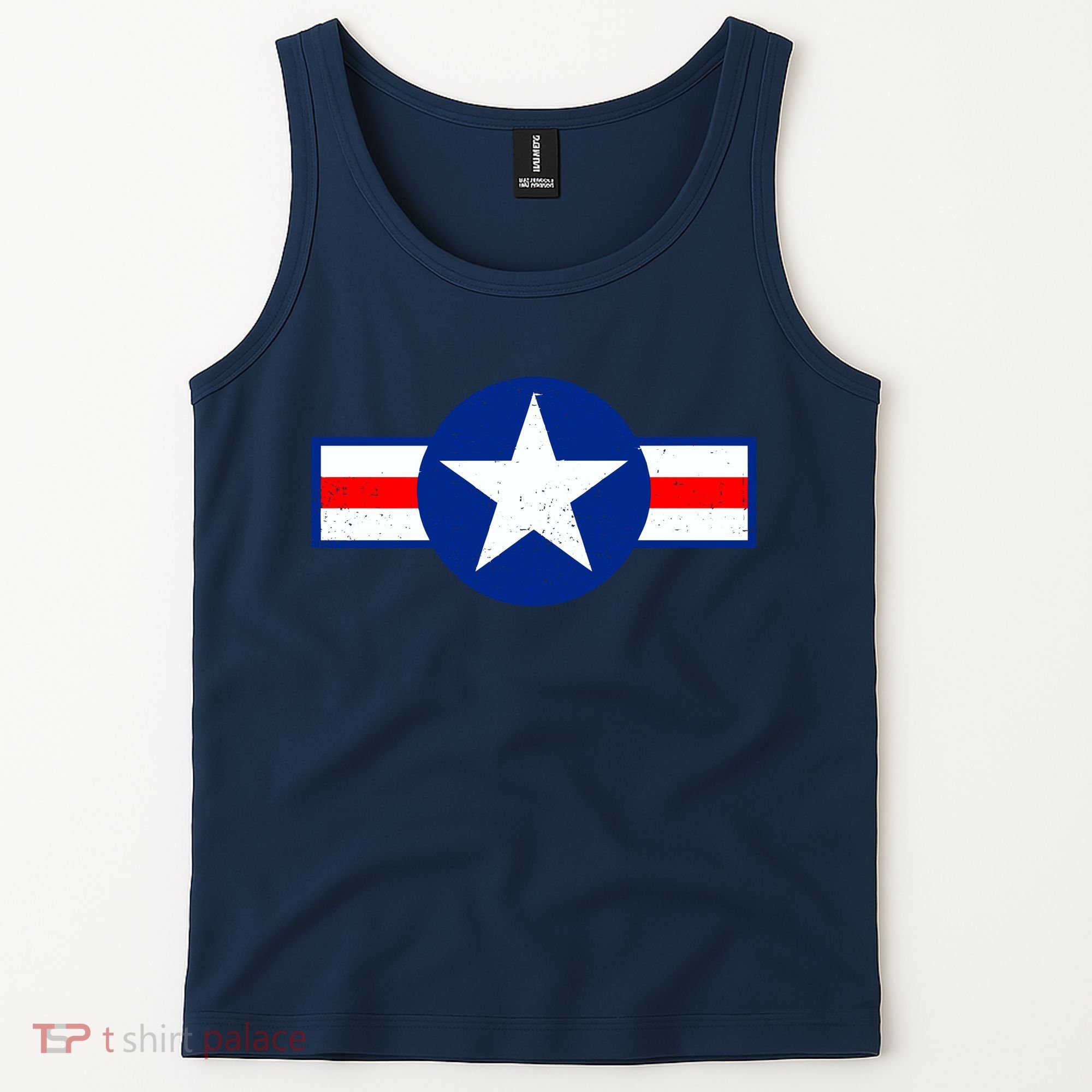 Retro US Army USA Star Logo Tank Top