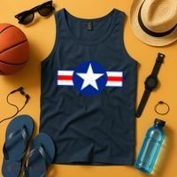 Retro US Army USA Star Logo Tank Top thumb 4