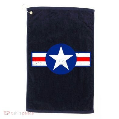 Retro US Army USA Star Logo Golf Towel