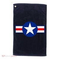 Retro US Army USA Star Logo Golf Towel thumb 0