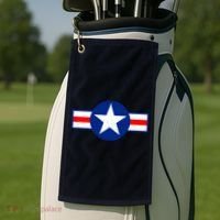 Retro US Army USA Star Logo Golf Towel thumb 2