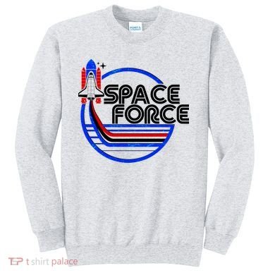 Retro USA American Space Force Emblem Sweatshirt