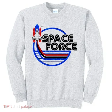 Retro USA American Space Force Emblem Sweatshirt