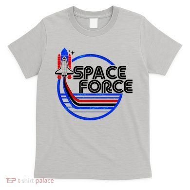 Retro USA American Space Force Emblem T-Shirt