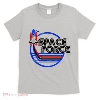 Retro USA American Space Force Emblem T-Shirt thumb 0