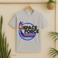 Retro USA American Space Force Emblem T-Shirt thumb 2