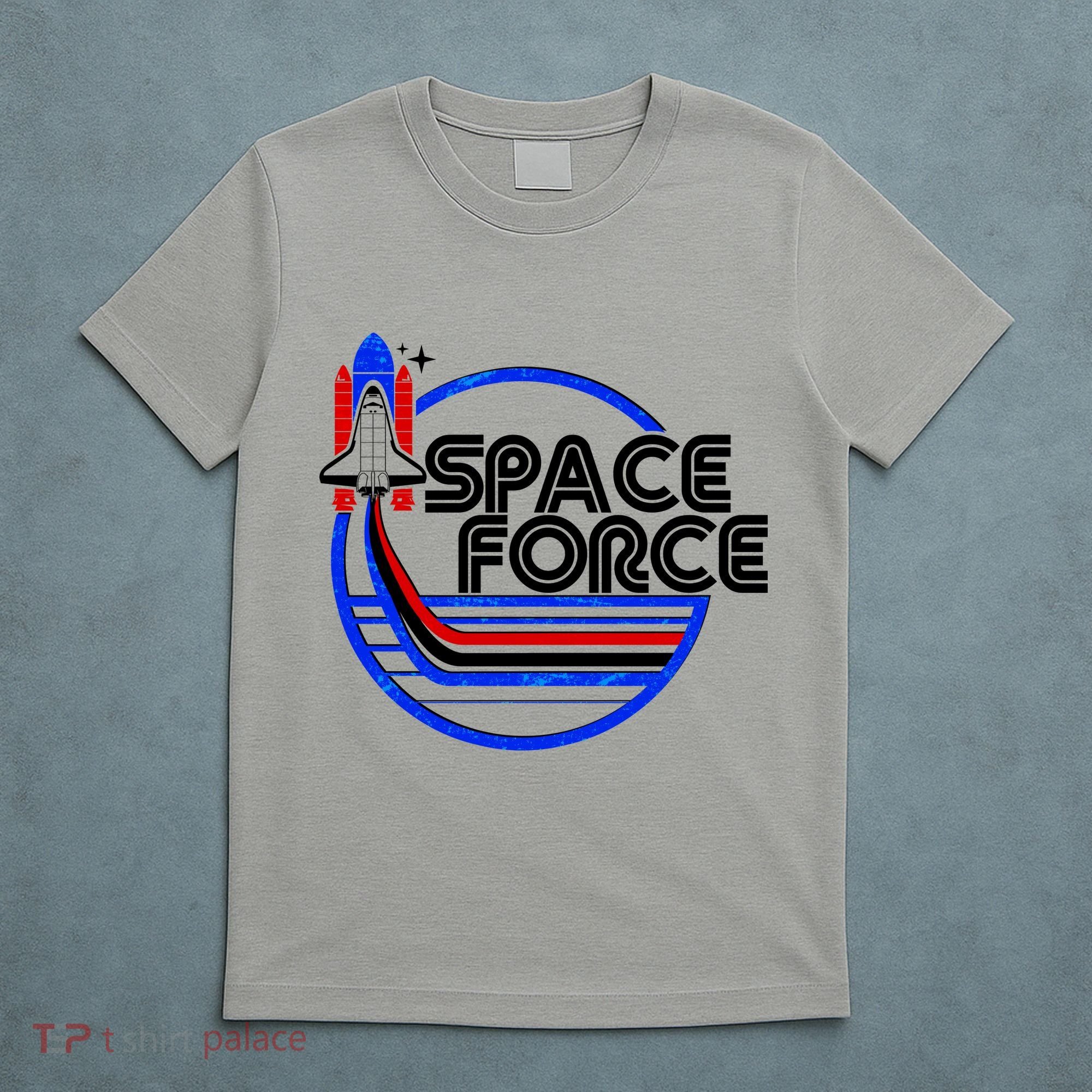 Retro USA American Space Force Emblem T-Shirt