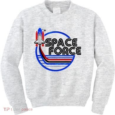 Retro USA American Space Force Emblem Kids Sweatshirt