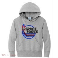 Retro USA American Space Force Emblem Kids Hoodie thumb 0