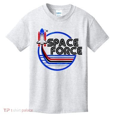 Retro USA American Space Force Emblem Kids T-Shirt