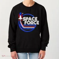 Retro USA American Space Force Emblem Women's Sweatshirt thumb 0